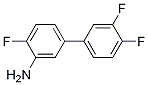 Structure of [1,1'-Biphenyl]-3-aMine, 3',4,4'-trifluoro-