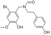 Structure of N-(p-Hydroxyphenethyl)-N-(2-bromo-5-hydroxy-4-methoxybenzyl)formamide