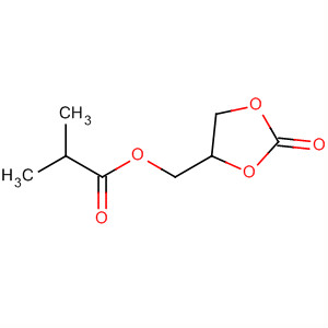 Structure of Propanoic acid, 2-methyl-, (2-oxo-1,3-dioxolan-4-yl)methyl ester