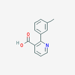 3-Pyridinecarboxylic acid, 2-(3-methylphenyl)-结构式