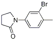 Structure of 1-(3-Bromo-4-methylphenyl)pyrrolidin-2-one