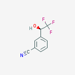 Benzonitrile, 3-(2,2,2-trifluoro-1-hydroxyethyl)-结构式