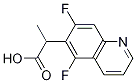 Structure of 2-(5,7-Difluoro-6-quinolyl)propanoic acid