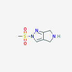 Structure of 2-(methylsulfonyl)-2,4,5,6-tetrahydropyrrolo[3,4-c]pyrazole