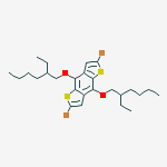 Structure of 2,6-Dibromo-4,8-bis[(2-ethylhexyl)oxy]-benzo[1,2-b:4,5-b']dithiophene
