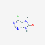 Structure of 6-chloro-7-methyl-7,9-dihydro-8h-purin-8-one