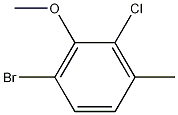 Structure of 1-Bromo-3-chloro-2-methoxy-4-methylbenzene