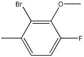 Structure of 2-Bromo-4-fluoro-3-methoxy-1-methylbenzene