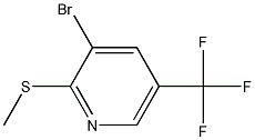 3-Bromo-2-(methylthio)-5-(trifluoromethyl)pyridine结构式