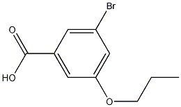 3-Bromo-5-propoxybenzoic acid结构式