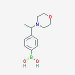 Structure of [4-(1-morpholin-4-ylethyl)phenyl]boronic acid