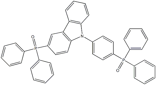 PPO21 , 3-(diphenylphosphoryl)-9-(4-(diphenylphosphoryl)ph结构式