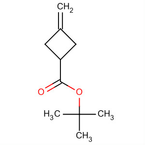 Structure of Cyclobutanecarboxylic acid, 3-methylene-, 1,1-dimethylethyl ester