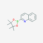 Structure of 2-(4,4,5,5-tetramethyl-1,3,2-dioxaborolan-2-yl)quinoline