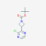 Structure of tert-butyl 3-(3-chloropyrazin-2-yl)azetidine-1-carboxylate