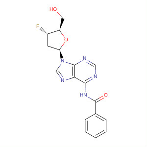 Structure of Adenosine, N-benzoyl-2',3'-dideoxy-3'-fluoro-