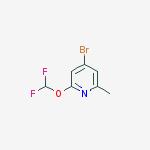 Structure of 4-broMo-2-(difluoroMethoxy)-6-Methylpyridine