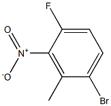 Structure of 1-bromo-4-fluoro-2-methyl-3-nitrobenzene