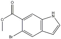 Structure of methyl 5-bromo-1H-indole-6-carboxylate