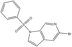 5-Bromo-1-(phenylsulfonyl)-6-azaindole结构式