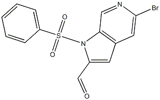 Structure of 5-BroMo-1-(phenylsulfonyl)-6-azaindole-2-carbaldehyde