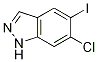 Structure of 6-Chloro-5-iodo-1H-indazole