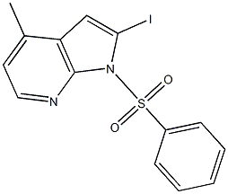 Structure of 1-(Phenylsulphonyl)-2-iodo-4-Methyl-7-azaindole