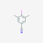 Structure of 4-iodo-3,5-dimethylbenzonitrile