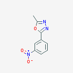 2-methyl-5-(3-nitrophenyl)-1,3,4-oxadiazole结构式