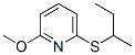 Structure of PYRIDINE,2-METHOXY-6-[(1-METHYLPROPYL)THIO]-