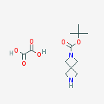 Structure of 2,6-Diazaspiro[3.3]heptane-2-carboxylic acid, 1,1-dimethylethyl ester, ethanedioate (1:1)