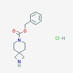 Structure of Benzyl 2,7-diazaspiro[3.5]nonane-7-carboxylate hydrochloride