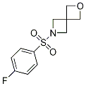 2-((4-氟苯基)磺酰基)-6-氧杂-2-氮杂螺[3.3]庚烷结构式