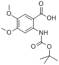 2-叔丁氧基羰氨基-4,5-二甲氧基苯甲酸结构式