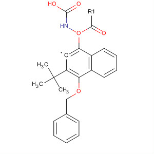 Structure of Carbamic acid, [4-(phenylmethoxy)-2-naphthalenyl]-, 1,1-dimethylethylester
