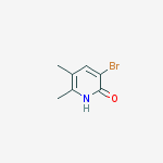 Structure of 3-bromo-5,6-dimethyl-2(1H)-pyridinone(SALTDATA: FREE)