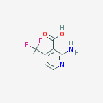 2-amino-4-(trifluoromethyl)pyridine-3-carboxylic acid结构式