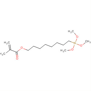 Structure of 2-Propenoic acid, 2-methyl-, 8-(trimethoxysilyl)octyl ester