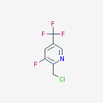 2-Chloromethyl-3-fluoro-5-trifluoromethyl-pyridine结构式