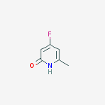 4-Fluoro-2-Hydroxy-6-methylpyridine结构式