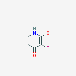 Structure of 3-fluoro-2-methoxy-4-pyridinol