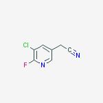 Chemical structure of 2-(5-CHLORO-6-FLUOROPYRIDIN-3-YL)ACETONITRILE