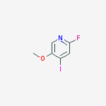 Chemical structure of 2-fluoro-4-iodo-5-methoxypyridine