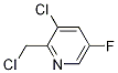 Structure of 3-chloro-2-(chloroMethyl)-5-fluoropyridine
