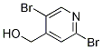 2,5-DibroMo-4-(hydroxyMethyl)pyridine结构式