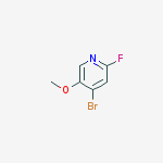 Structure of 4-Bromo-2-fluoro-5-methoxypyridine