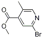 Structure of METHYL 2-BROMO-5-METHYLPYRIDINE-4-CARBOXYLATE