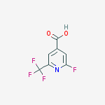 Structure of 2-fluoro-6-(trifluoromethyl)pyridine-4-carboxylic Acid
