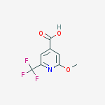 Structure of 2-methoxy-6-(trifluoromethyl)pyridine-4-carboxylic Acid