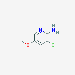 3-chloro-5-methoxypyridin-2-amine结构式